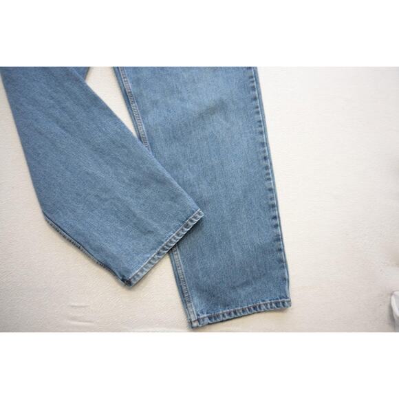 Levi's 550 Relaxed Fit Straight Blue Denim Jeans Rugged Mens Sz 42 x 30 - Picture 3 of 7